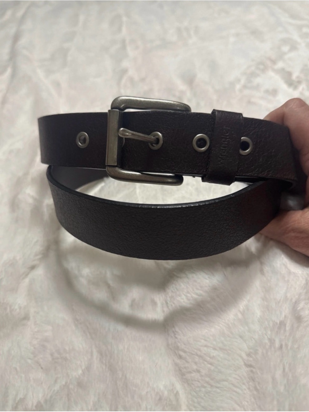 Wrangler Brown Leather Belt 36-40 inches